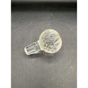 Vintage Ornate Crystal Decanter Stopper